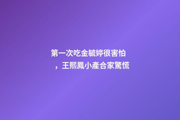 第一次吃金毓婷很害怕，王熙鳳小產合家驚慌